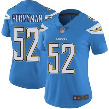 Los Angeles Chargers NFL Football Denzel Perryman Electric Blue Jersey Women Limited #52 Alternate Vapor Untouchable->women nfl jersey->Women Jersey